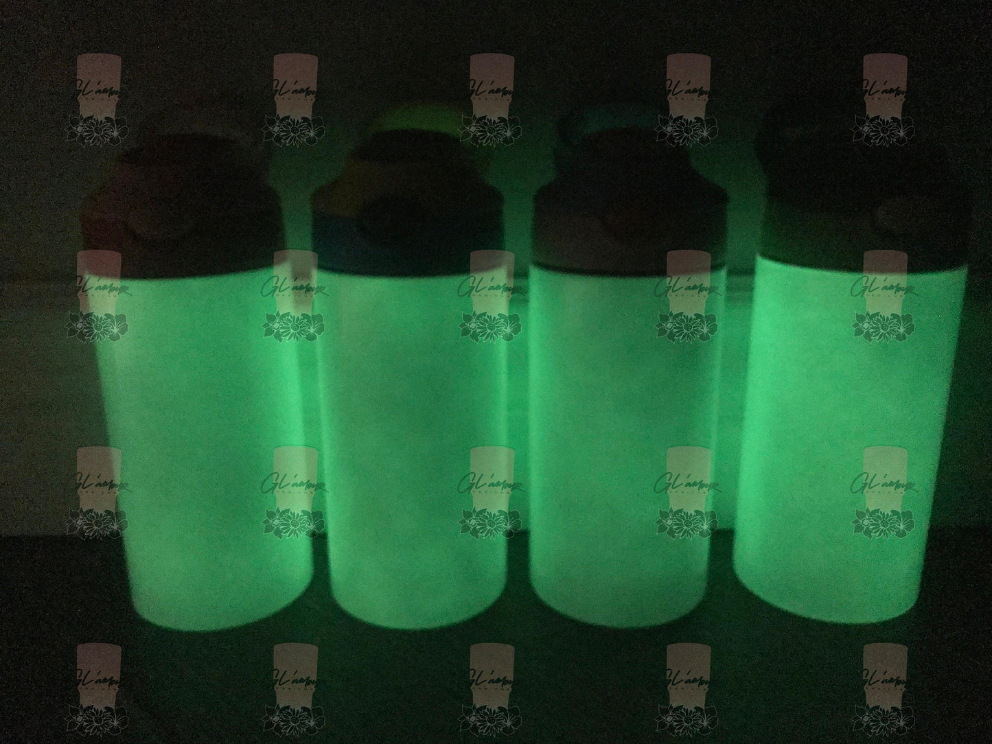 UV/ Glow in the dark 12 oz sublimation water bottles
