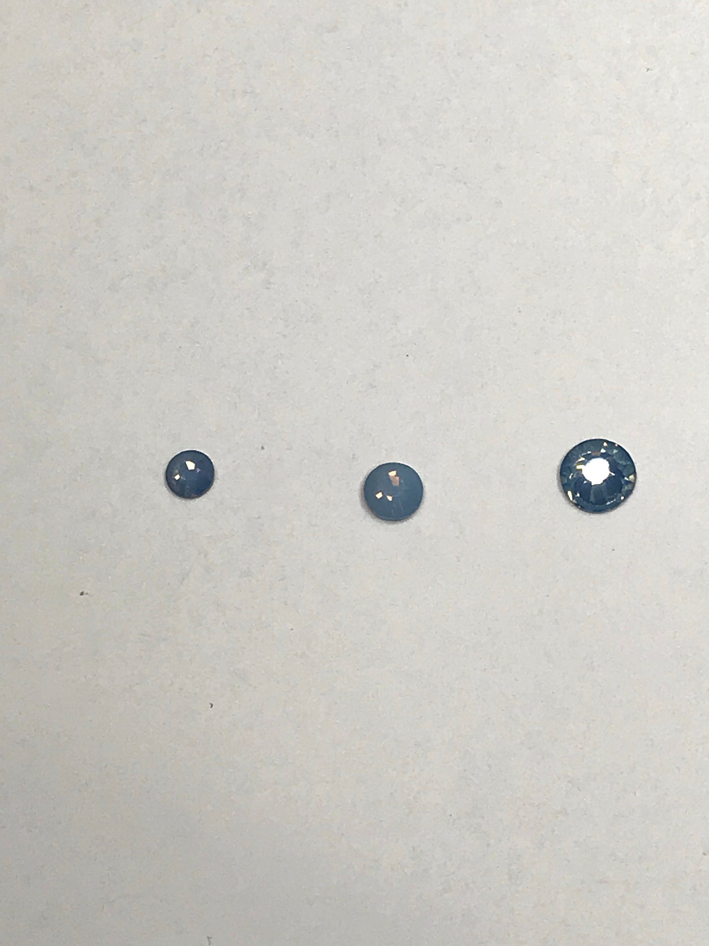 Light Blue Opal Crystal Glass Flat Back Rhinestones - 1,440pcs per bag