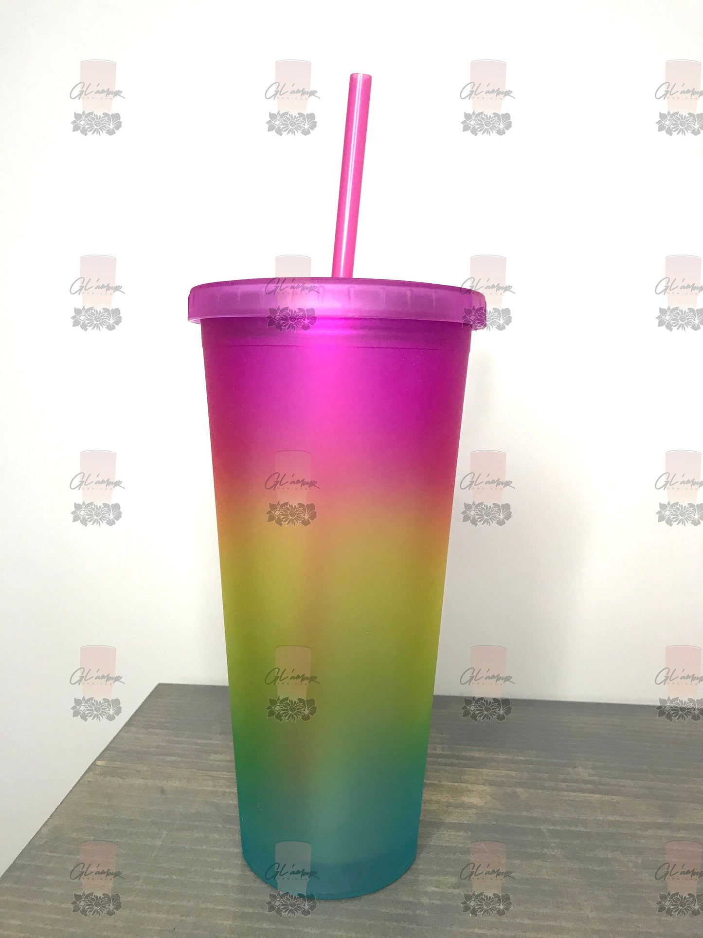 Gradient Ombre 24 oz Acrylic Tumbler