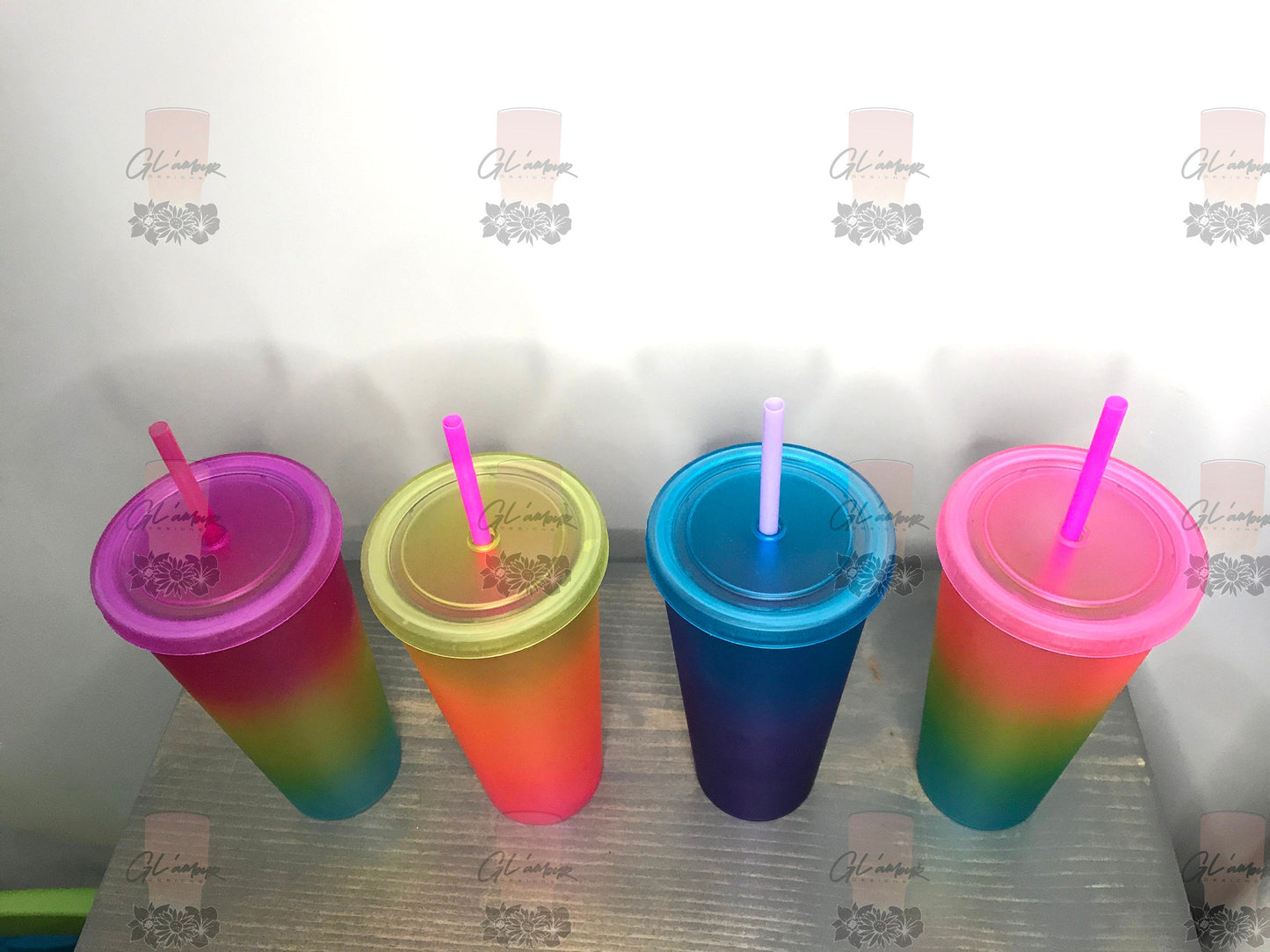 Gradient Ombre 24 oz Acrylic Tumbler