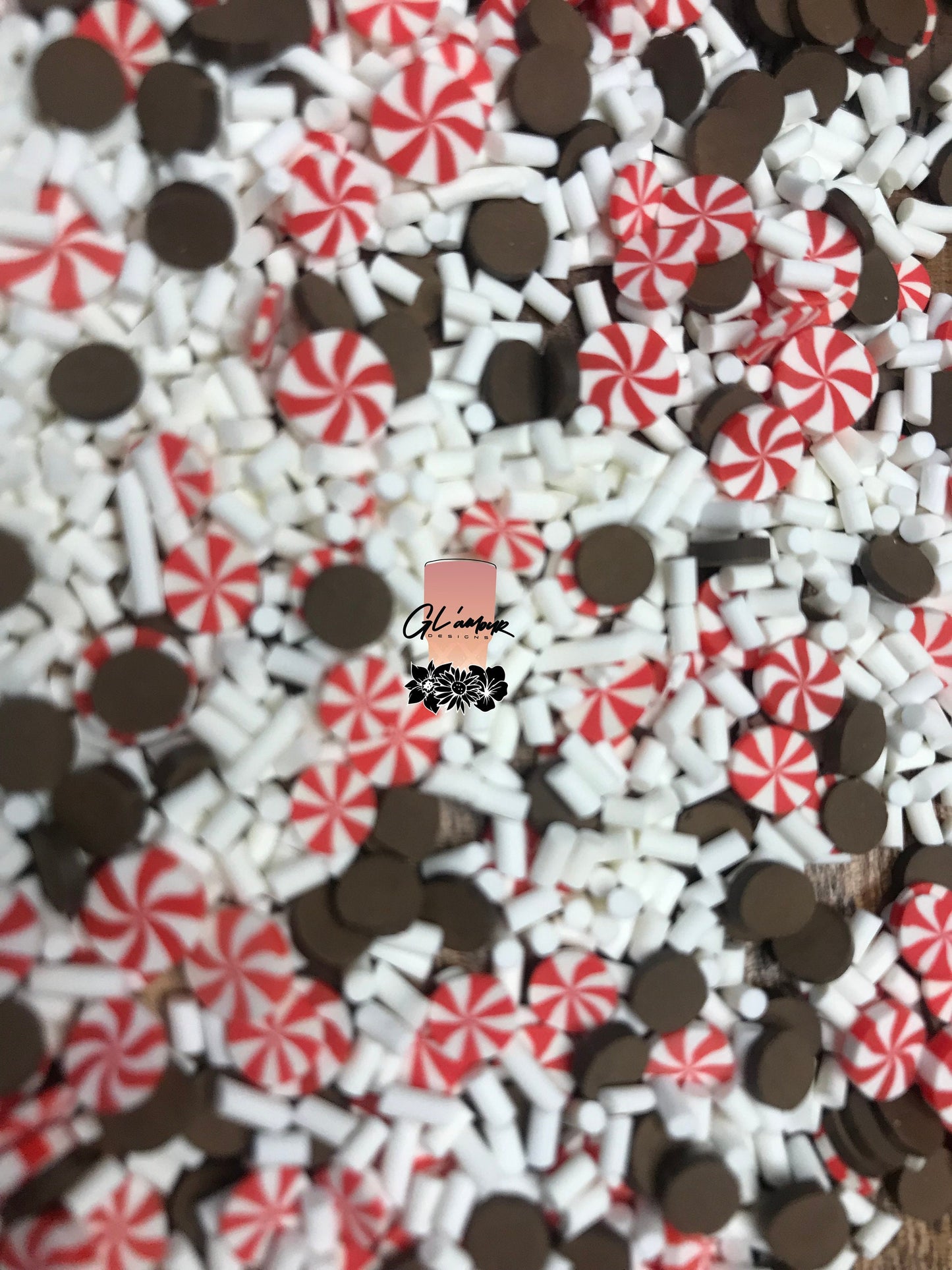 5mm Xmas Mix with Chocolate Polymer Slices - small