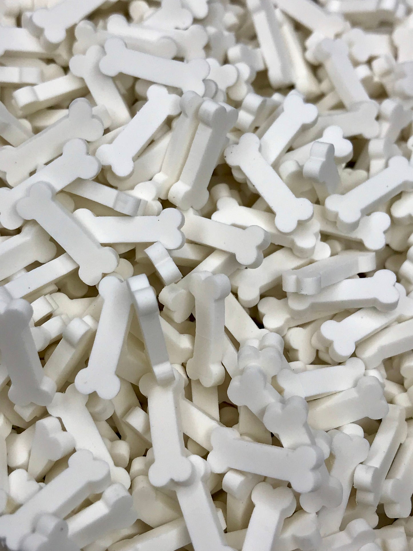 10mm White Bone Polymer Slices -large