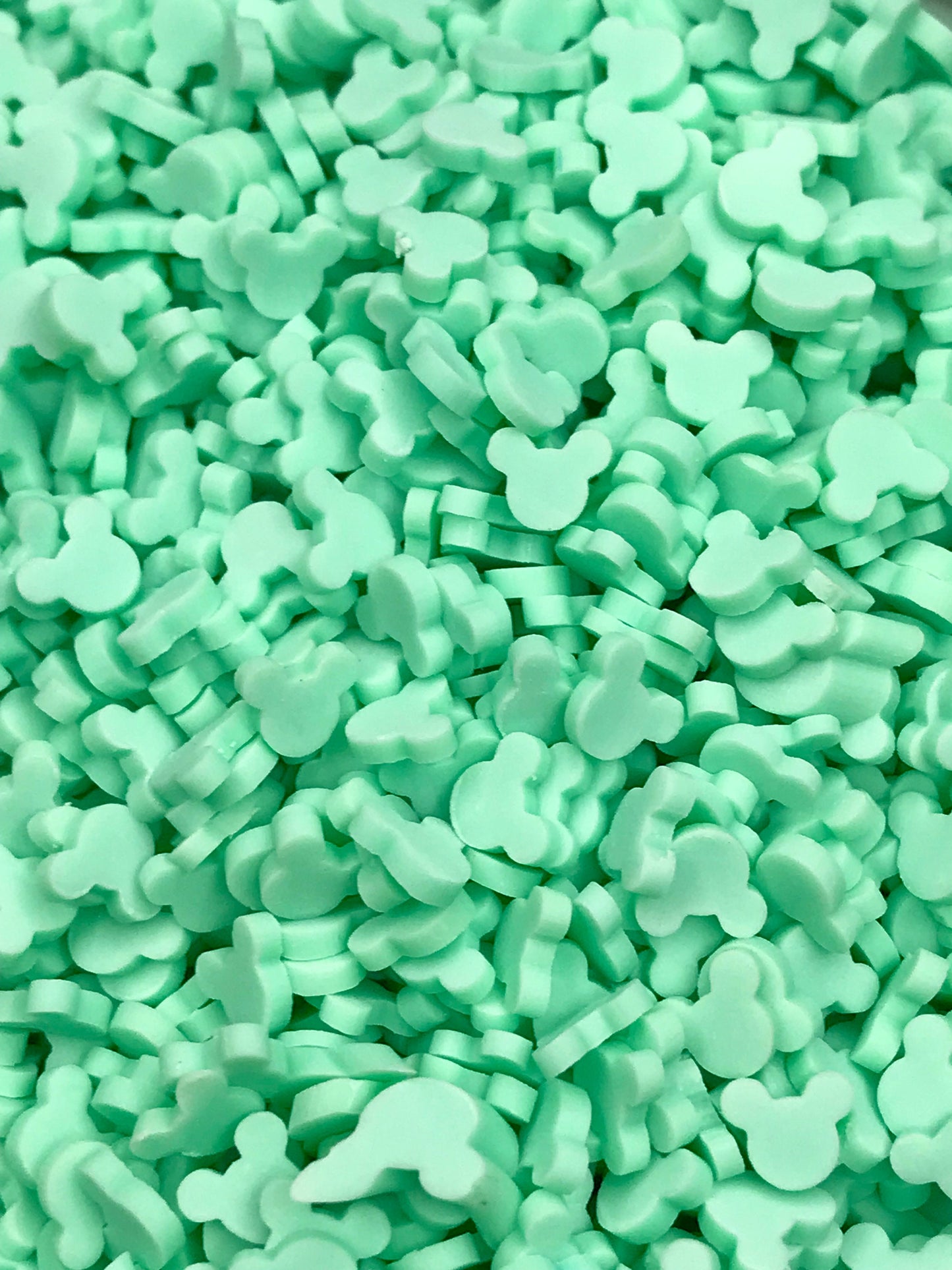 5mm Light Green Mouse Polymer Slices -small