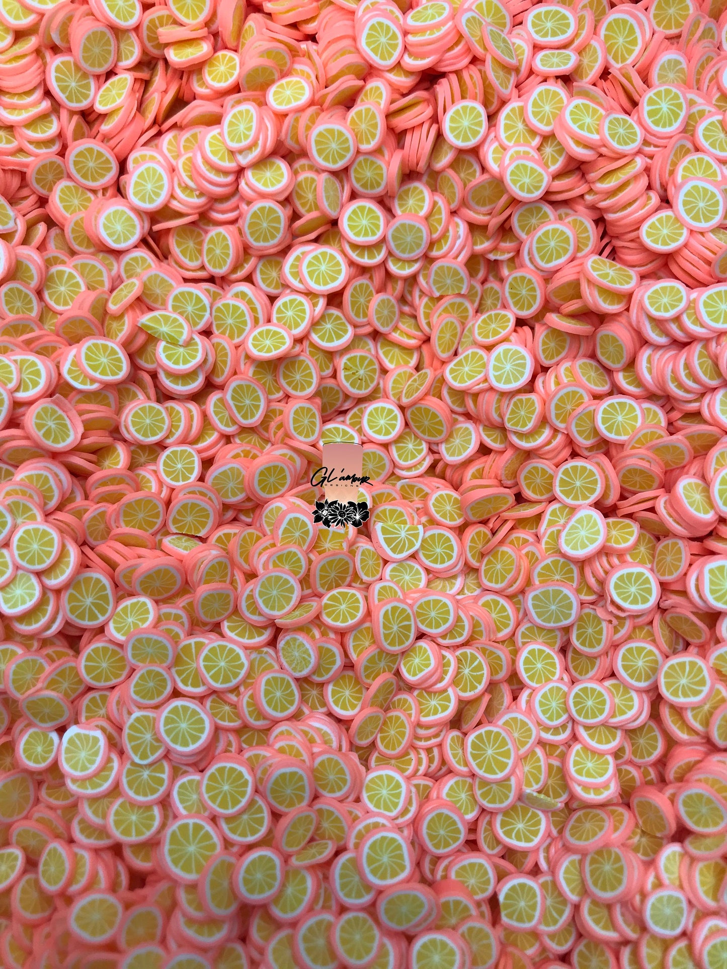 5mm Orange Polymer Slices -small