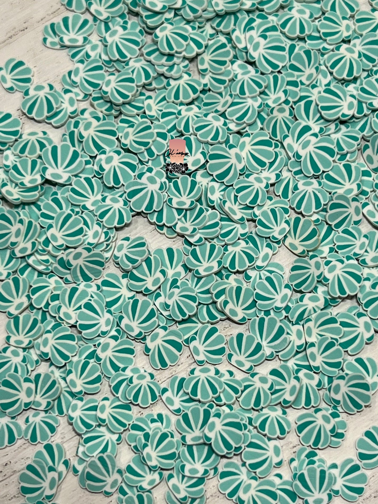 Mermaid Shells Polymer Slices - small 5mm