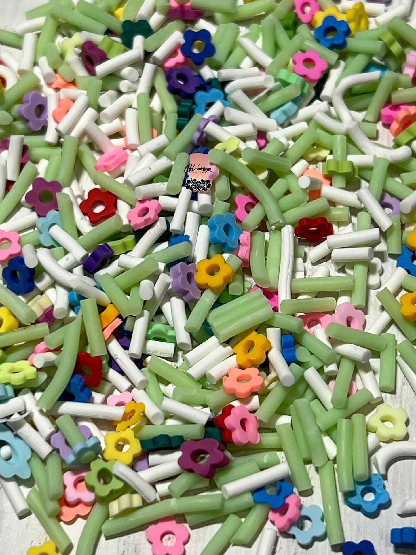 Easter Basket Mix Polymer Slices -small 5mm