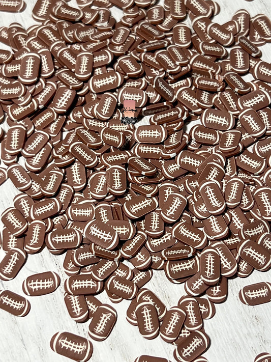 Footballs Polymer Slices -small 5mm