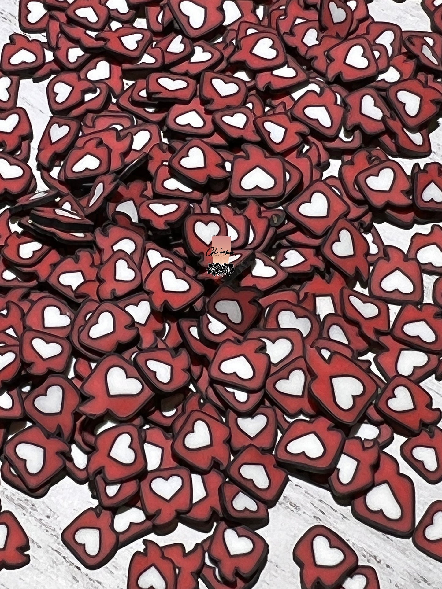 Love Message Polymer Slices - small 5mm