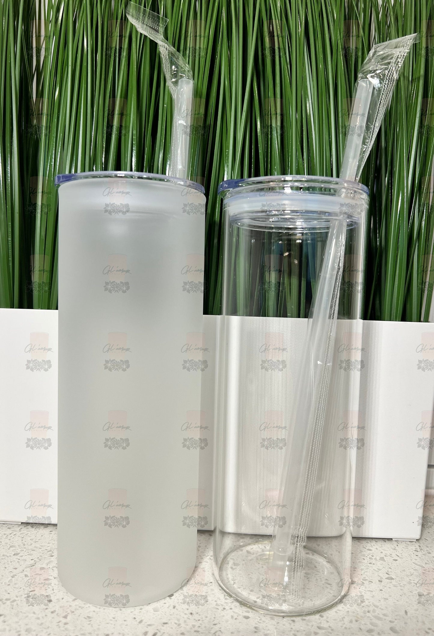 25 oz Glass Sublimation Tumblers