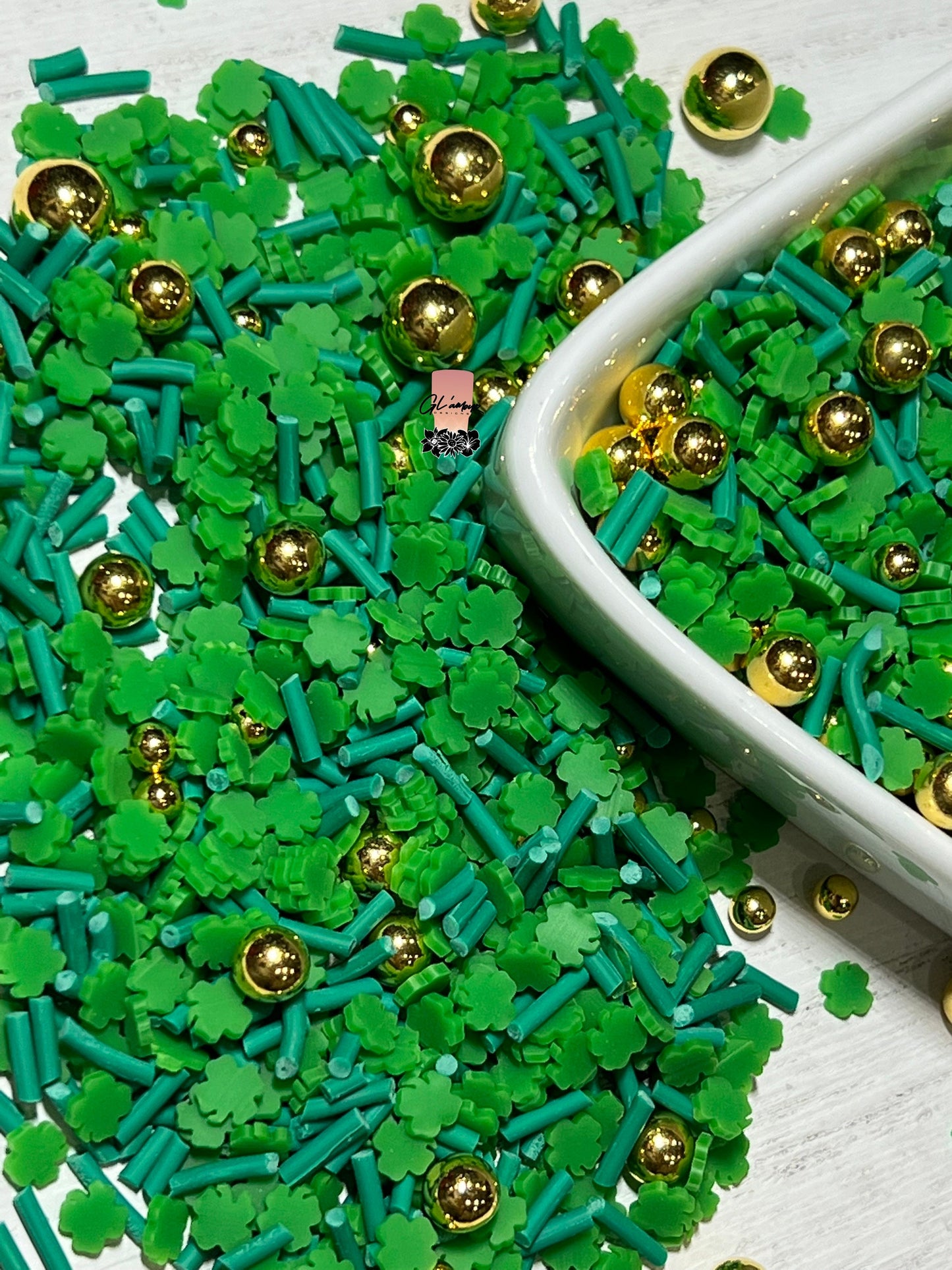 Leprechaun Charm Polymer Slices -small 5mm