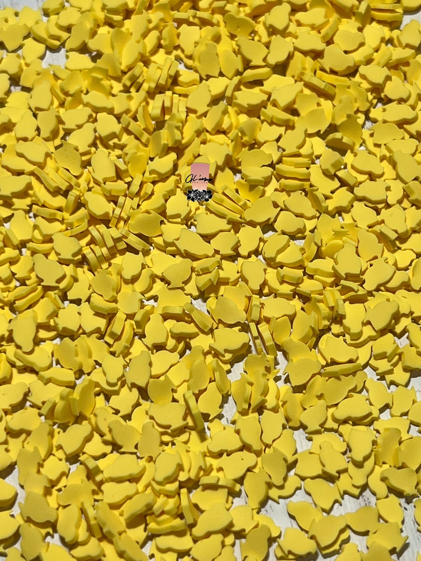 Baby Yellow Chicks Polymer Slices -small 5mm