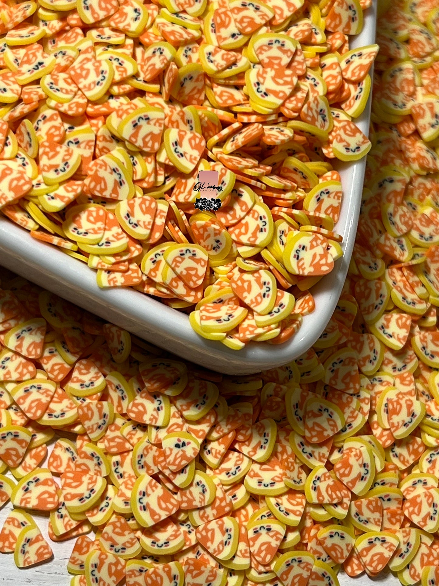 Cheese Pizza Polymer Slices -small 5mm
