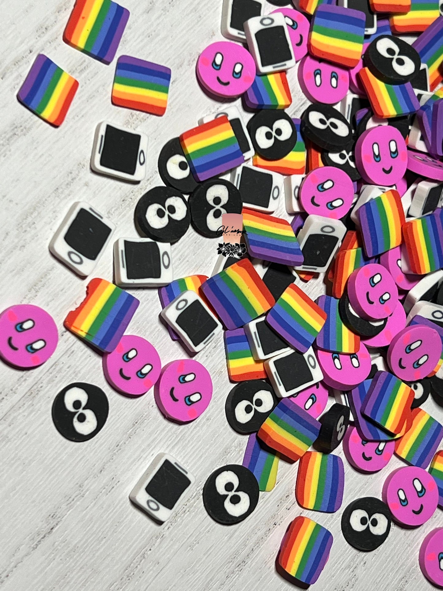 Pride and Joy Polymer Slices -large 10mm