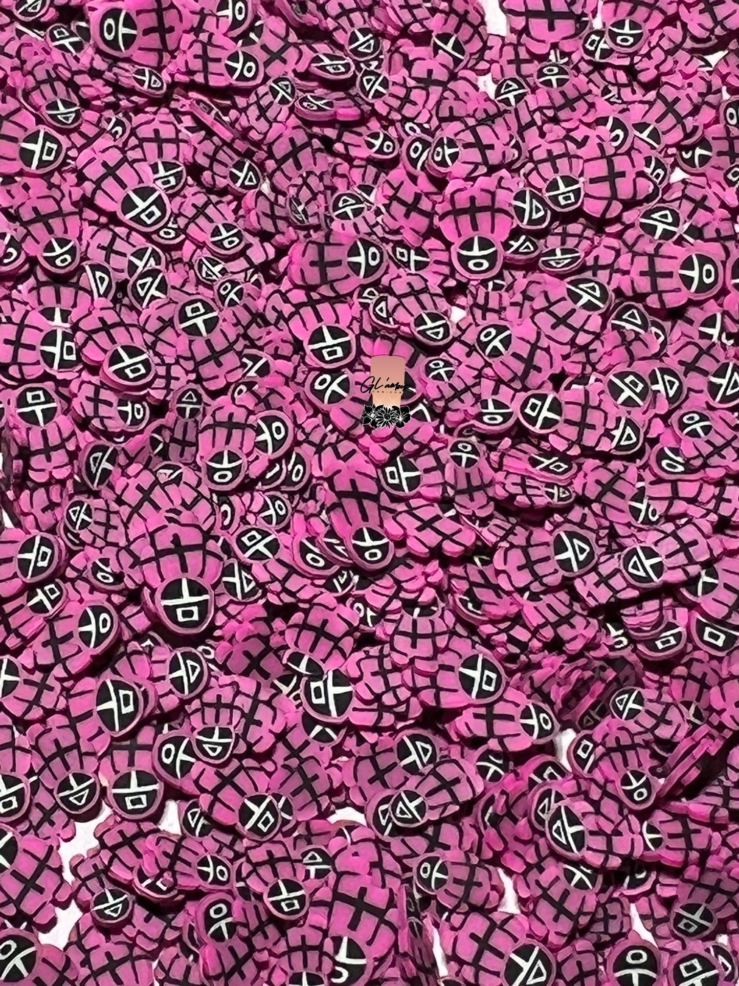 Pink Squid Polymer Slices -small 5mm