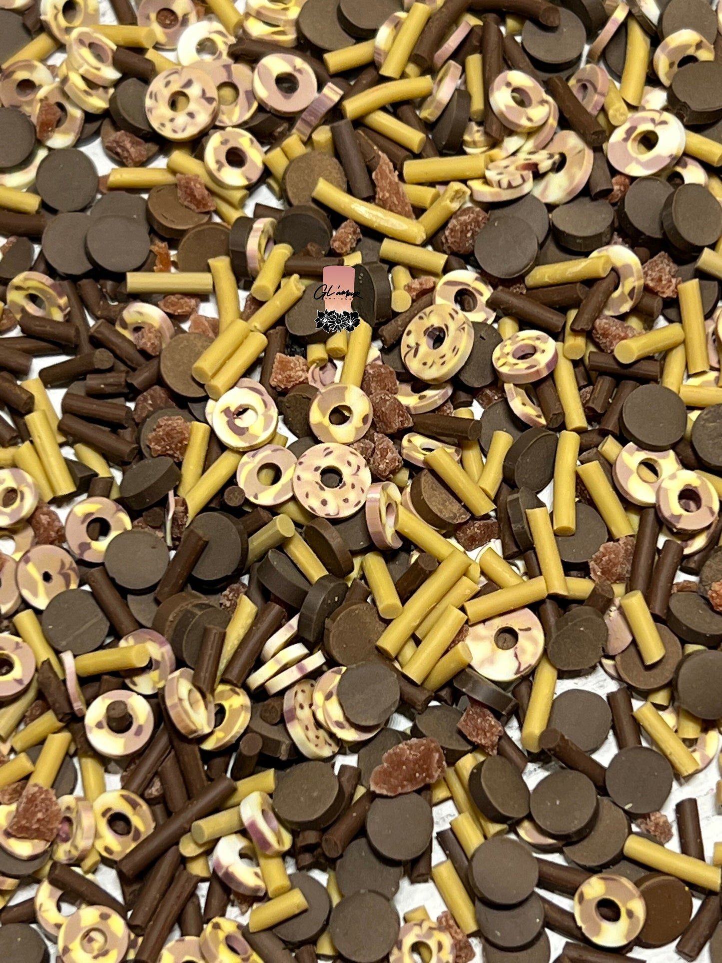Donuts N Chocolate Polymer Slices -small 5mm