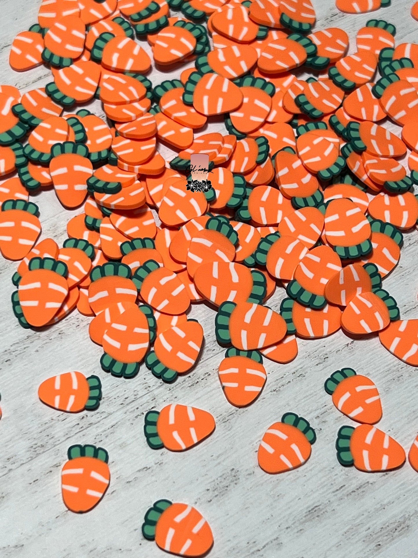 Carrots Polymer Slices - large 10mm