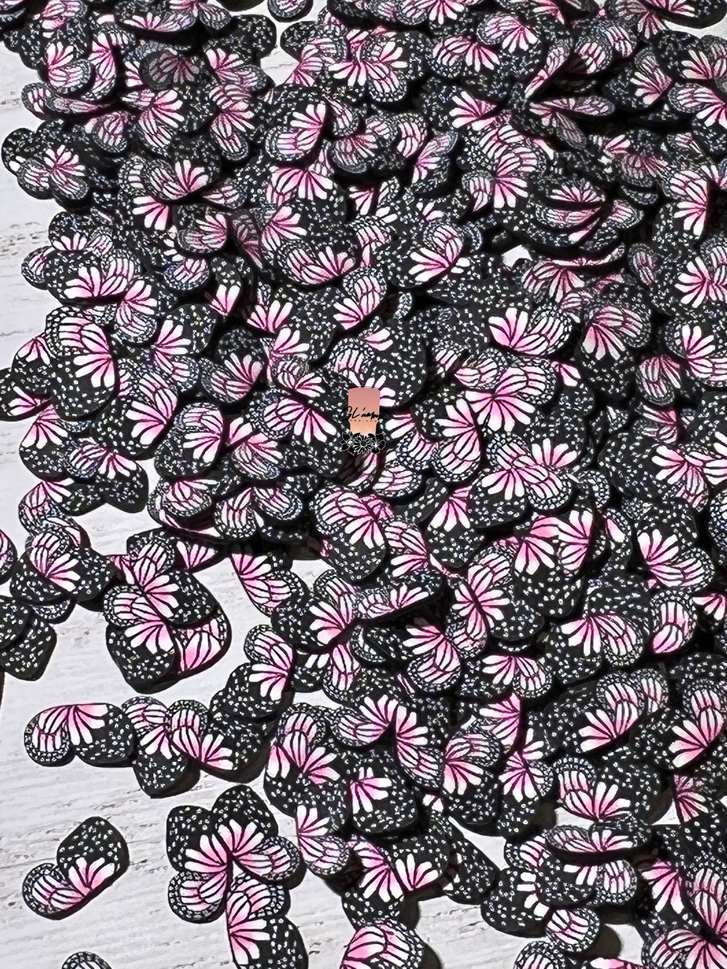 Half Butterflies Polymer Slices - small 5mm