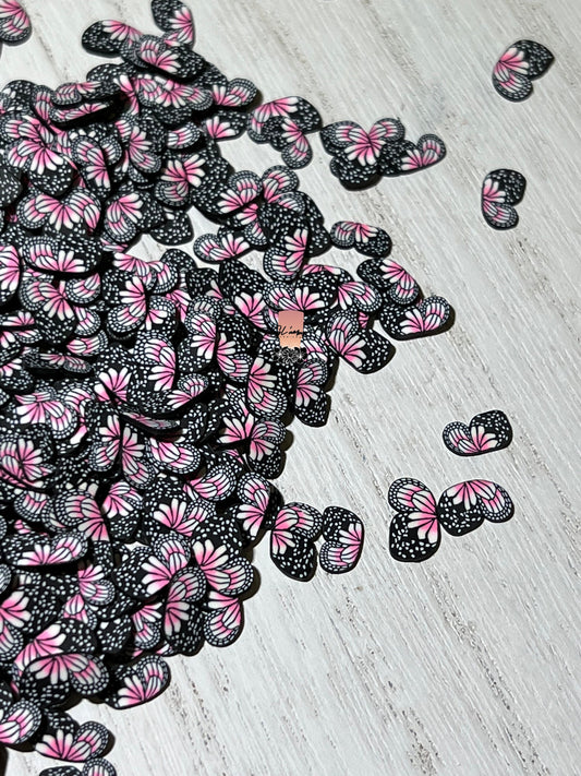 Half Butterflies Polymer Slices - small 5mm