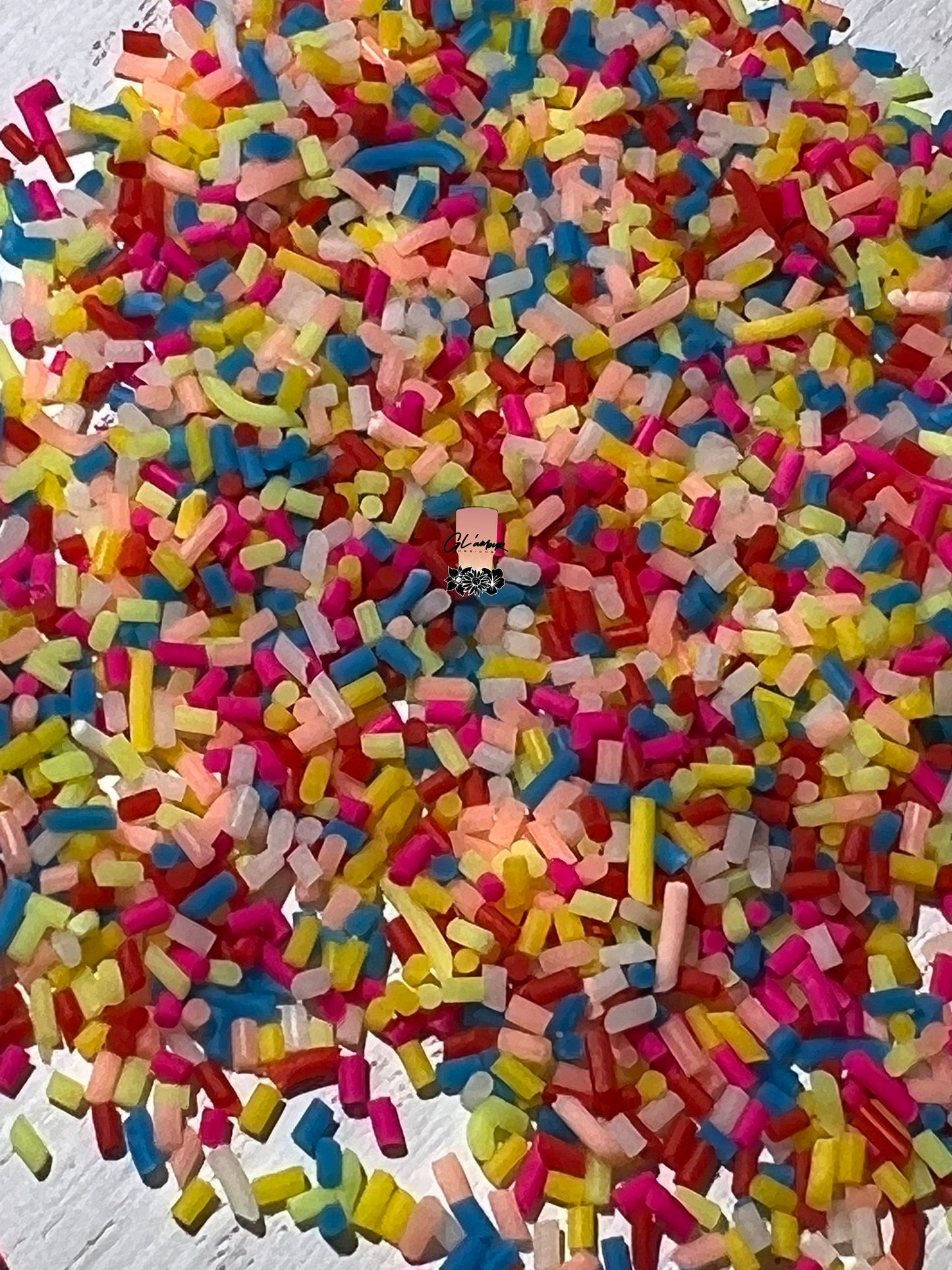 Tiny Sprinkles Polymer Slices