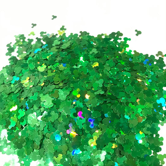 Green Holographic Mouse Glitter