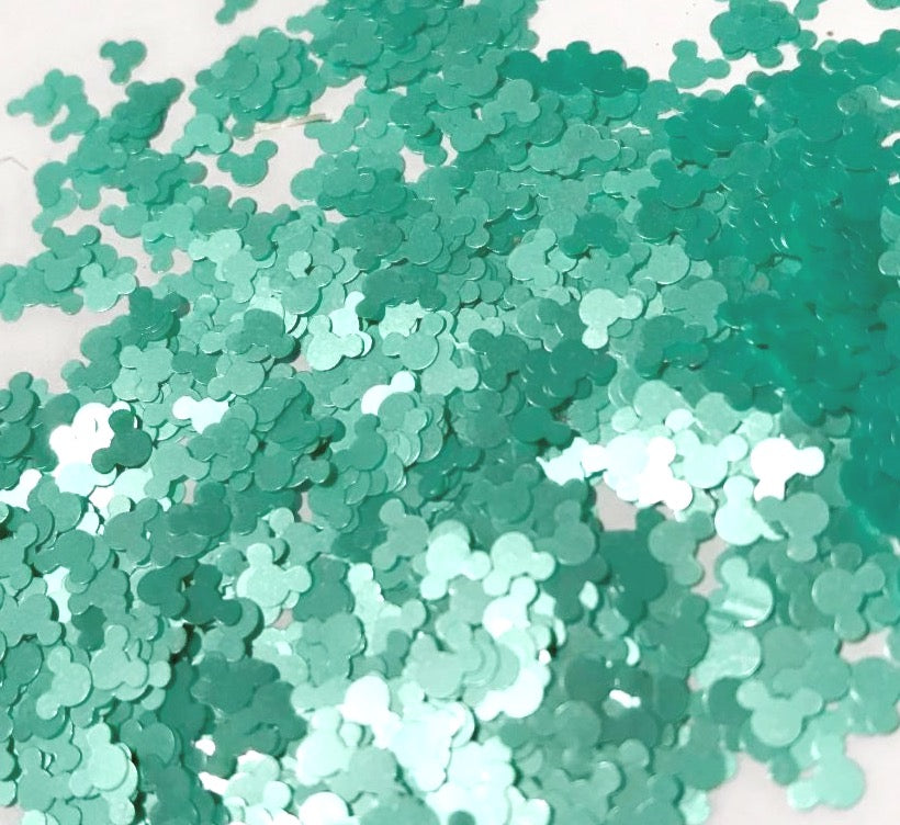 Teal Mouse Glitter