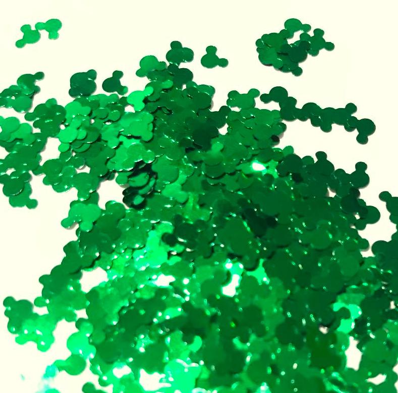 Green Mouse Glitter